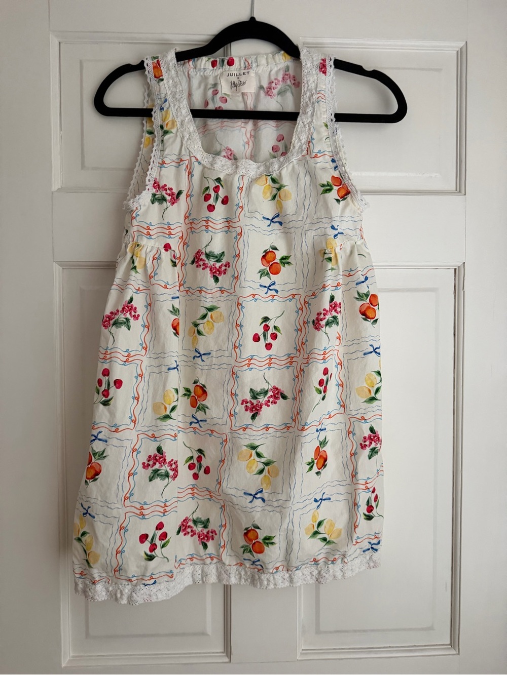 JUILLET X LILLY SISTO SUNDAY BABYDOLL MINI DRESS FRUIT, Small